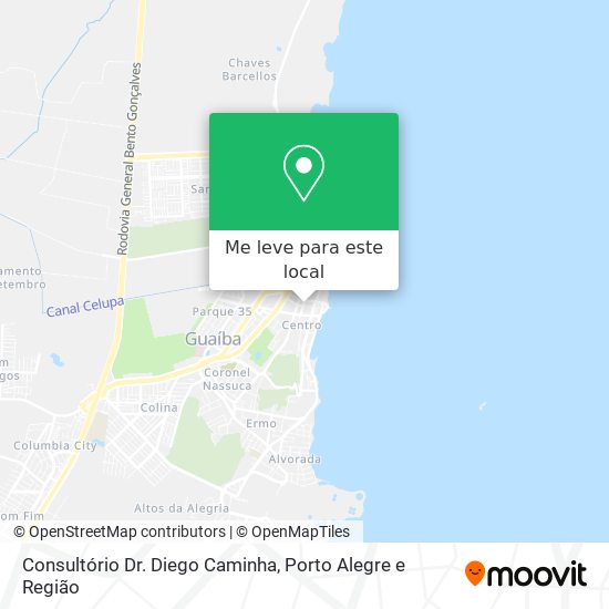 Consultório Dr. Diego Caminha mapa