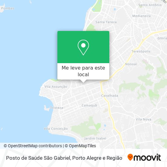 Posto de Saúde São Gabriel mapa