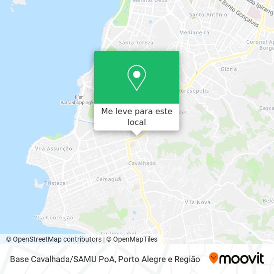 Base Cavalhada/SAMU PoA mapa