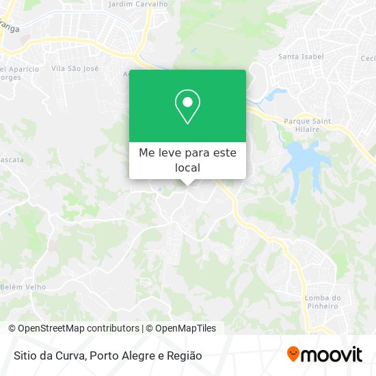 Sitio da Curva mapa