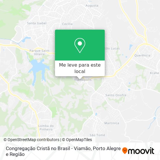 Congregação Cristã no Brasil - Viamão mapa