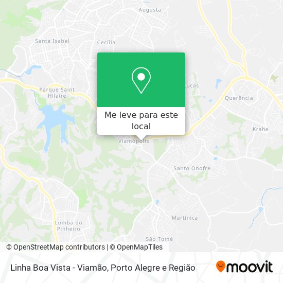 Linha Boa Vista - Viamão mapa