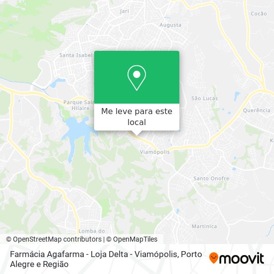 Farmácia Agafarma - Loja Delta - Viamópolis mapa