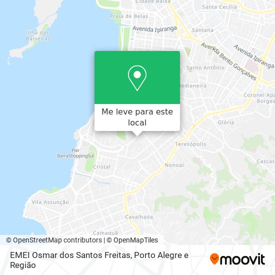EMEI Osmar dos Santos Freitas mapa