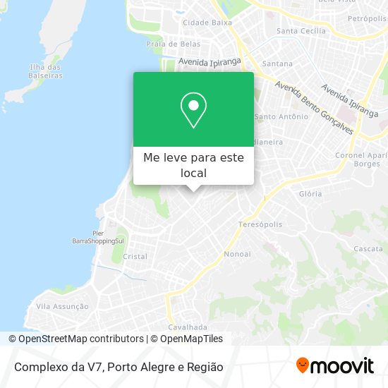 Complexo da V7 mapa