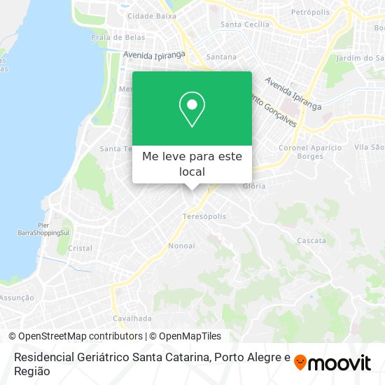 Residencial Geriátrico Santa Catarina mapa