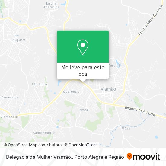 Delegacia da Mulher Viamão. mapa