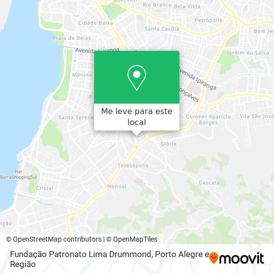 Fundação Patronato Lima Drummond mapa