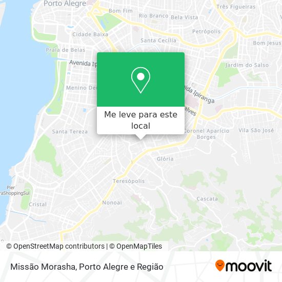 Missão Morasha mapa