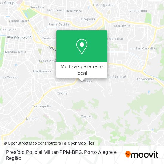 Presídio Policial Militar-PPM-BPG mapa