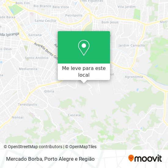 Mercado Borba mapa