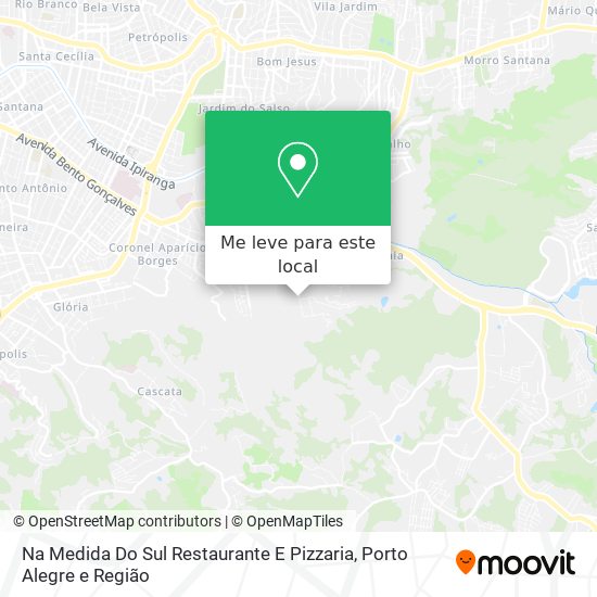 Na Medida Do Sul Restaurante E Pizzaria mapa