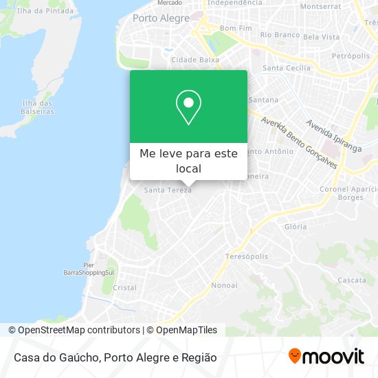 Casa do Gaúcho mapa