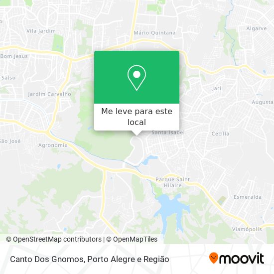 Canto Dos Gnomos mapa