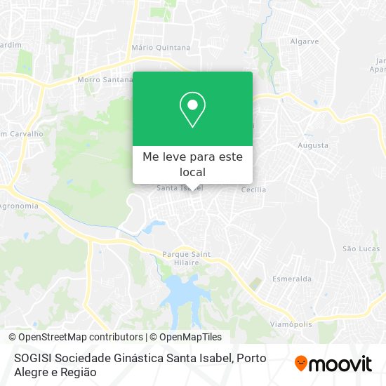 SOGISI Sociedade Ginástica Santa Isabel mapa