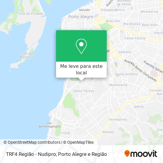 TRF4 Região  - Nudipro mapa