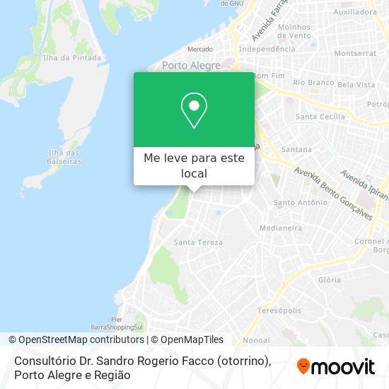Consultório Dr. Sandro Rogerio Facco (otorrino) mapa
