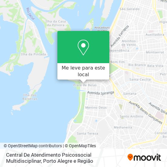 Central De Atendimento Psicossocial Multidisciplinar mapa