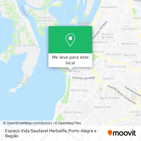 Espaço Vida Saudável Herbalife mapa