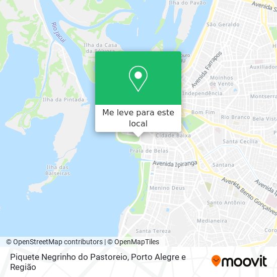 Piquete Negrinho do Pastoreio mapa