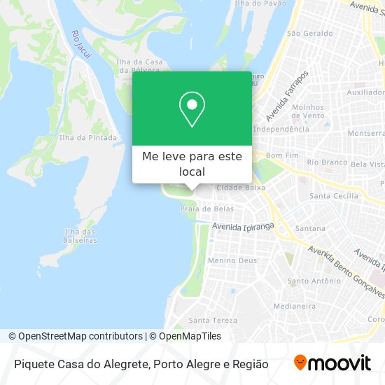 Piquete Casa do Alegrete mapa