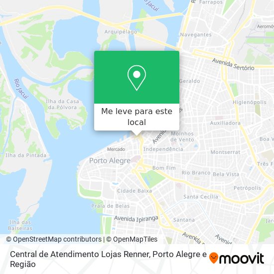 Central de Atendimento Lojas Renner mapa