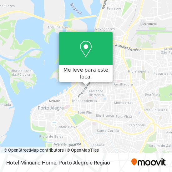 Hotel Minuano Home mapa