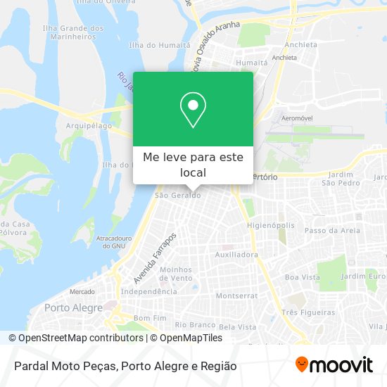 Pardal Moto Peças mapa