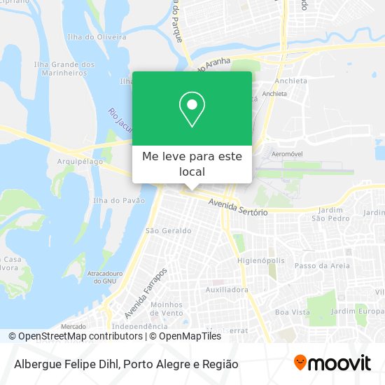 Albergue Felipe Dihl mapa