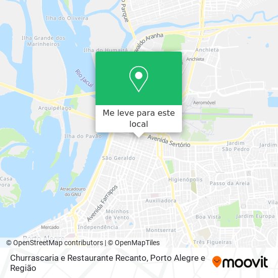 Churrascaria e Restaurante Recanto mapa