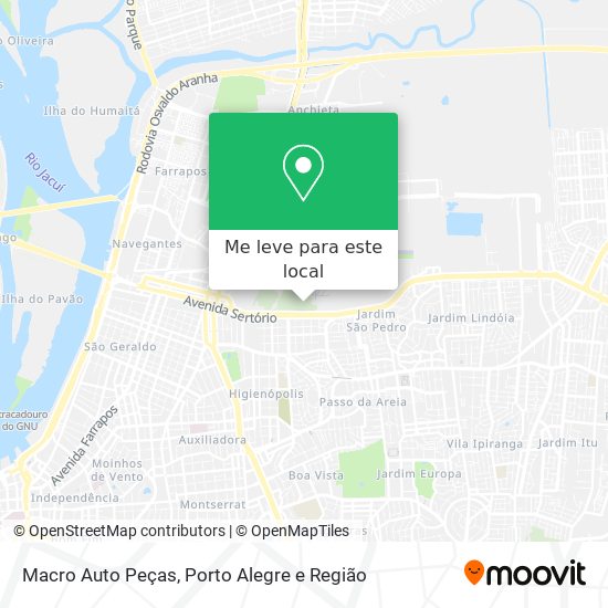 Macro Auto Peças mapa