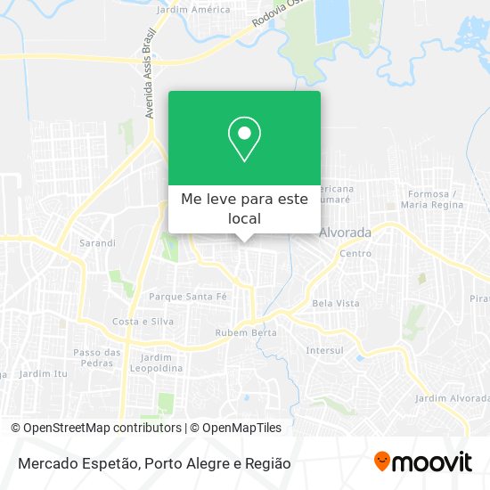 Mercado Espetão mapa