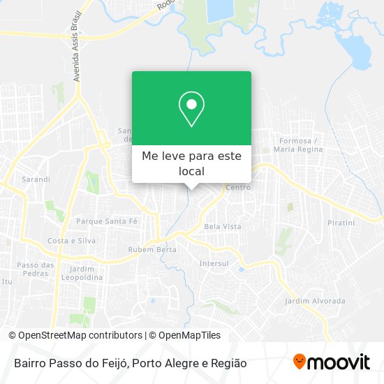 Bairro Passo do Feijó mapa