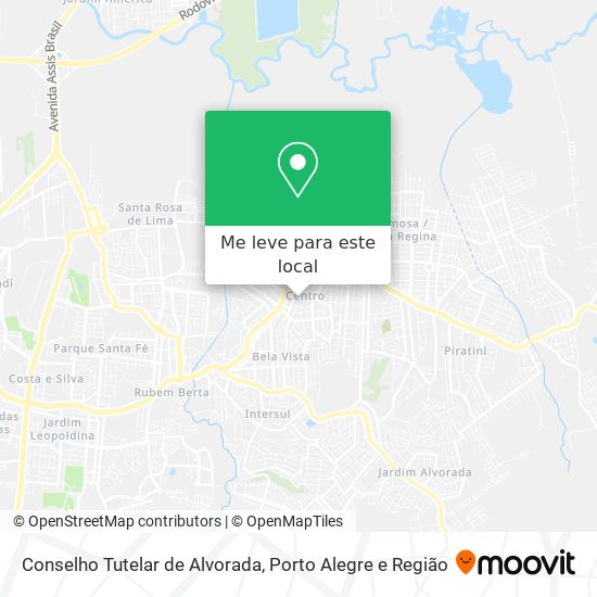 Conselho Tutelar de Alvorada mapa