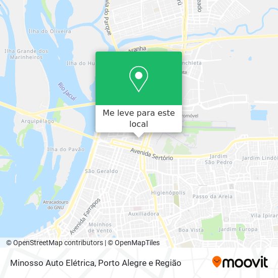 Minosso Auto Elétrica mapa