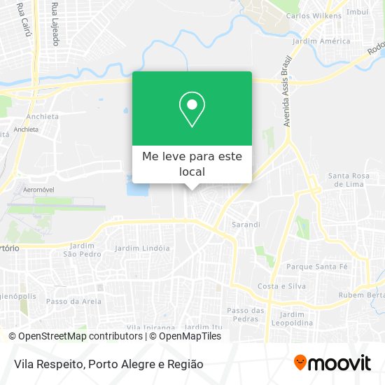 Vila Respeito mapa