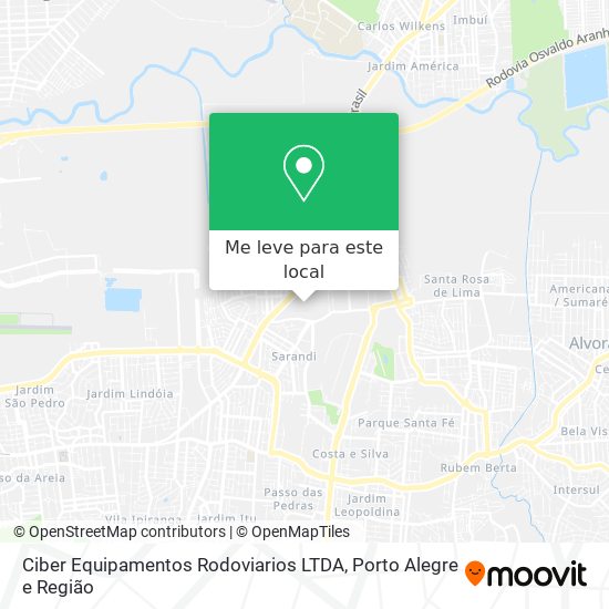 Ciber Equipamentos Rodoviarios LTDA mapa