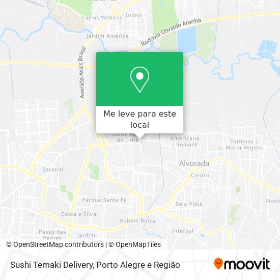 Sushi Temaki Delivery mapa