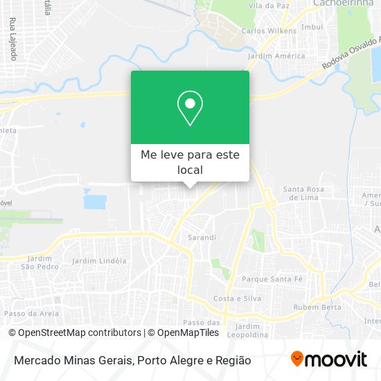 Mercado Minas Gerais mapa