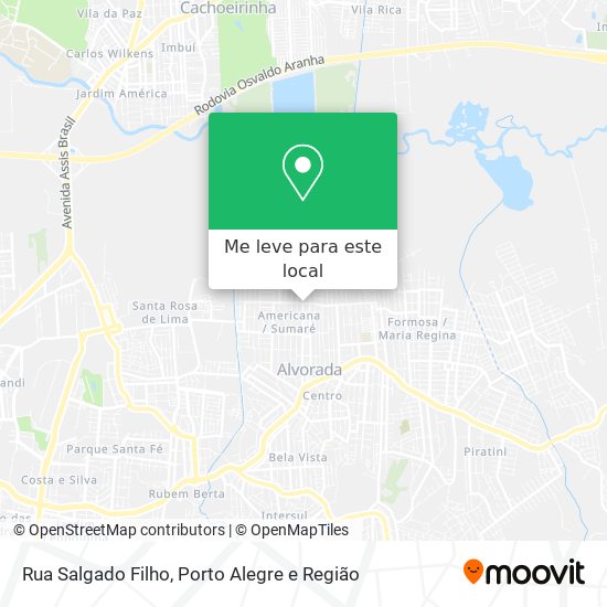 Rua Salgado Filho mapa