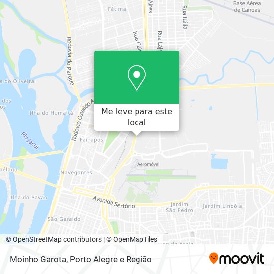 Moinho Garota mapa
