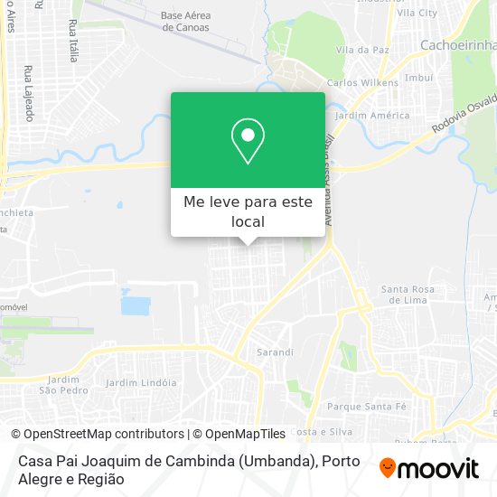 Casa Pai Joaquim de Cambinda (Umbanda) mapa