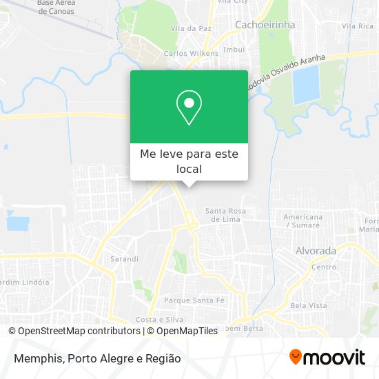 Memphis mapa