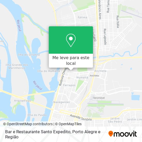 Bar e Restaurante Santo Expedito mapa