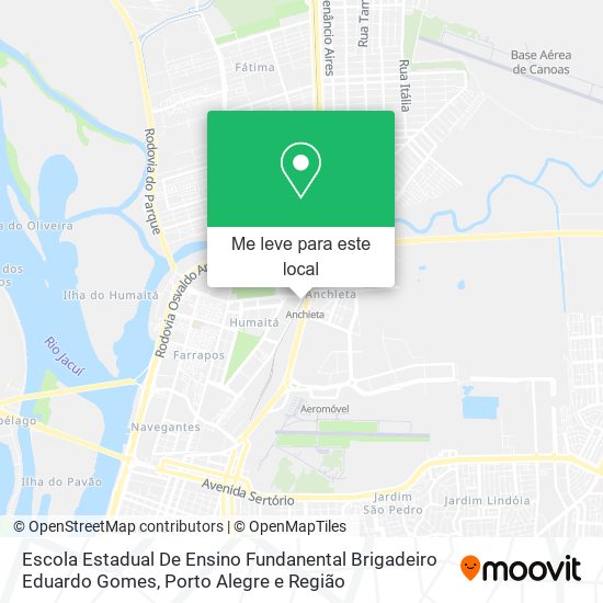 Escola Estadual De Ensino Fundanental Brigadeiro Eduardo Gomes mapa