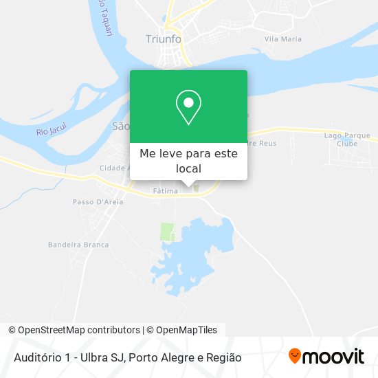 Auditório 1 - Ulbra SJ mapa