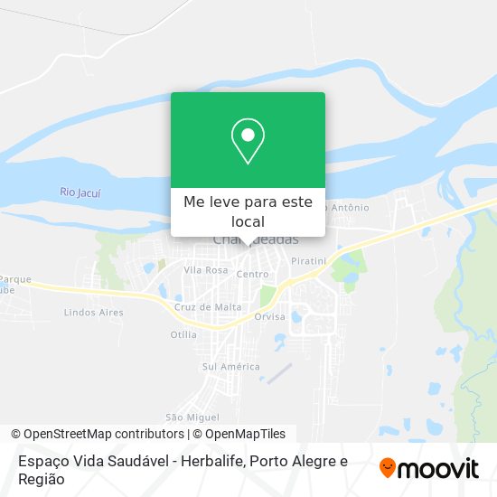 Espaço Vida Saudável - Herbalife mapa