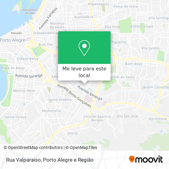 Rua Valparaiso mapa