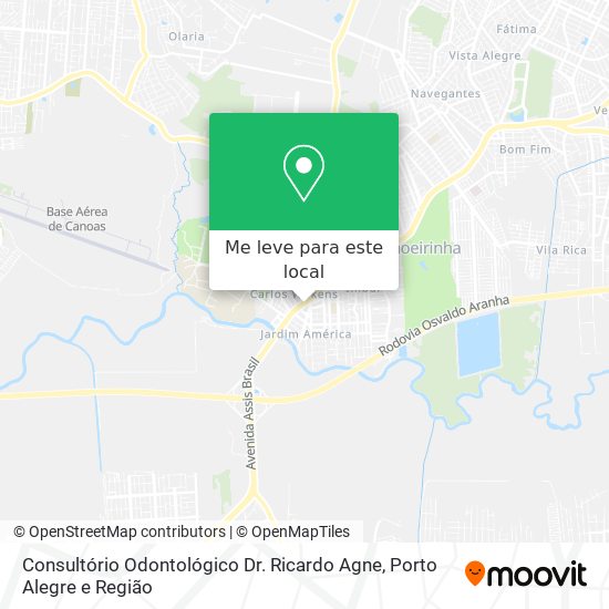 Consultório Odontológico Dr. Ricardo Agne mapa