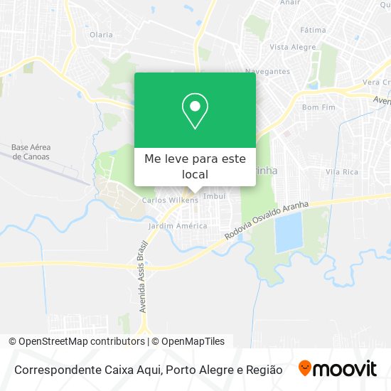 Correspondente Caixa Aqui mapa